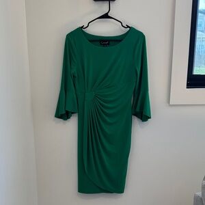 Connected Apparel Green Long Sleeve Dress